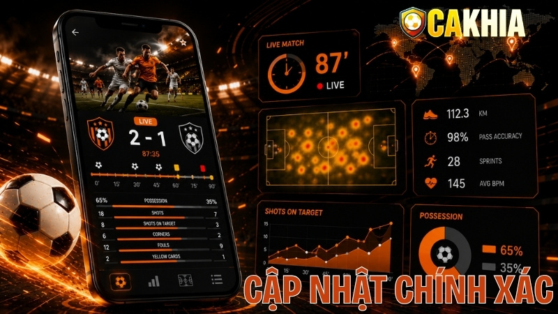Cập nhật chính xác theo thời gian thực