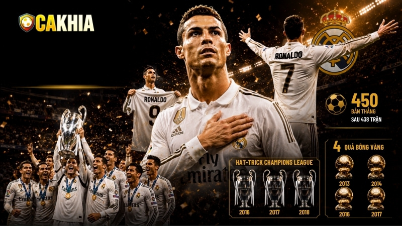 Sự nghiệp bóng đá lẫy lừng của huyền thoại Cristiano Ronaldo